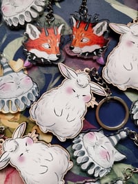 Image 4 of Clown cat keychain