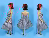 Image 2 of 🎀 Custom OOAK Face Brunette Midge Doll Cotton Casual Dress Hat Shoes