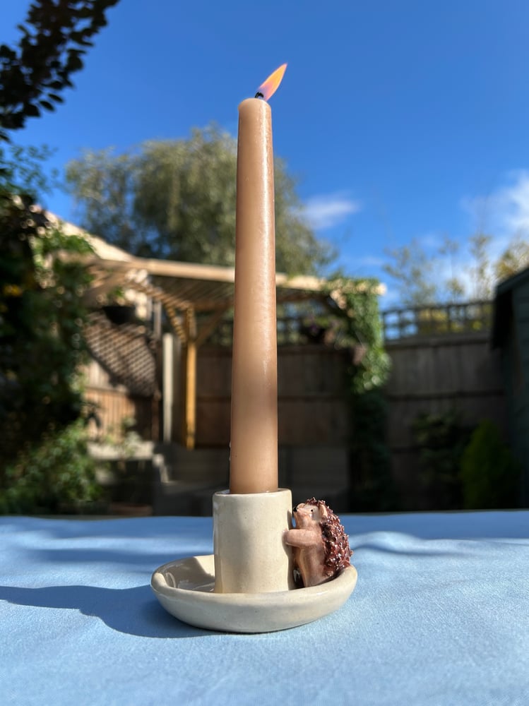 Image of ceramic candlestick holders