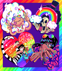 Image 1 of Rainbow Mini Zine Stickers