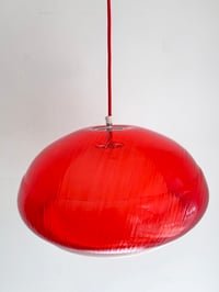 Image 8 of LÁMPARA ROJA CON DOBLE PANTALLA, AÑOS 70