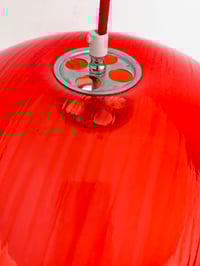 Image 5 of LÁMPARA ROJA CON DOBLE PANTALLA, AÑOS 70