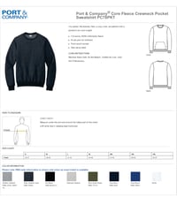 Image 3 of 3d Bulldog Embroidery Pocket Crewneck Sweatshirt