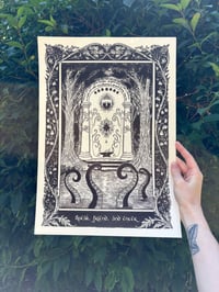 Speak Friend and Enter Giclee print, The watcher in the water.