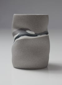 Image 5 of Extra Small Warm Grey Banded Vessel