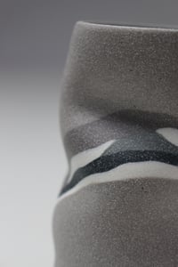 Image 4 of Extra Small Warm Grey Banded Vessel