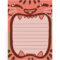 Image 1 of Memo Pad - Tiger Roar!
