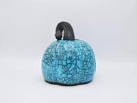 Image 1 of Small Turquoise Crackle Pumpkin