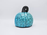Image 3 of Small Turquoise Crackle Pumpkin