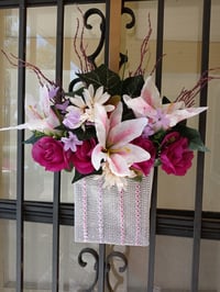 Image 2 of Fall Magenta Door Décor