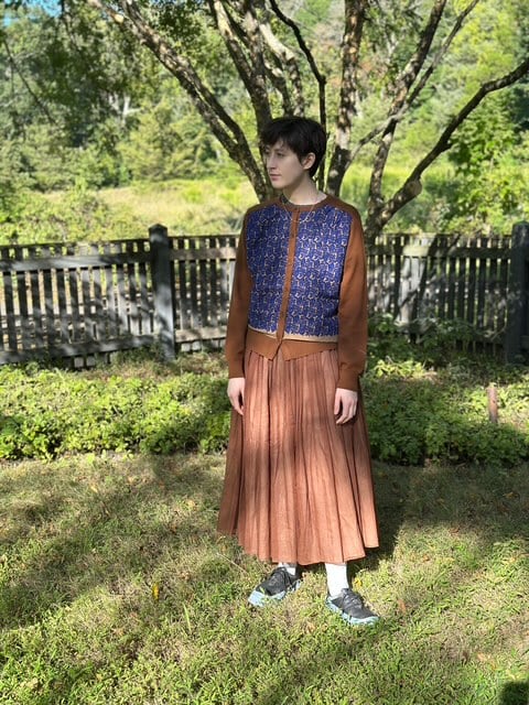 Image of Antipast F/W'25 Lawn Skirts (Black or Brown)