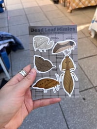 Dead leaf mimic sticker sheet