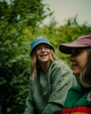 Image of Spirit of 58 Unisex Sweatshirt in Earthy Green 
