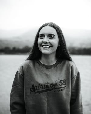 Image of Spirit of 58 Unisex Sweatshirt in Earthy Green 