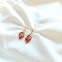 Image 1 of Strawberry earrings 