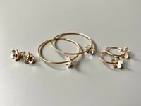 Image 2 of Flower stud earrings.
