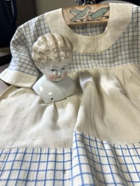 Image 2 of Dolly Blue eyes, Dress & Bluebirds ~ Antiques