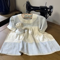 Image 3 of Dolly Blue eyes, Dress & Bluebirds ~ Antiques