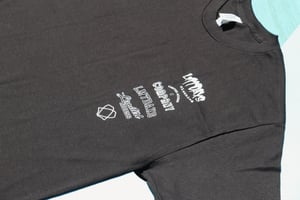 Image of BLACK LMTDAXS MULTI LOGO TEE