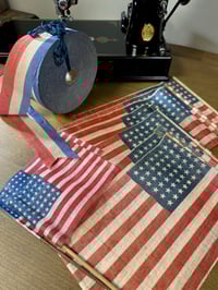 Image 3 of Vintage 48 star Flags, Vintage Crepe paper streamer roll ~ Antiques