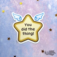 Image 1 of Winged Star Sticker