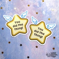 Image 3 of Winged Star Sticker
