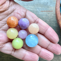 Image 2 of Mini Crystal Sphere Set, 7 Pastel Healing Crystals for Calm, Creativity & Positive Vibes 