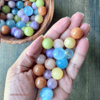 Image 6 of Mini Crystal Sphere Set, 7 Pastel Healing Crystals for Calm, Creativity & Positive Vibes 