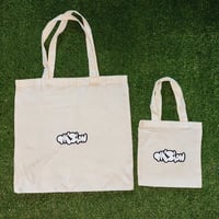 Image 1 of Dvision 2pc Tote Bags (Off-White)