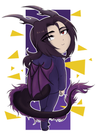 Lucifer Dragon Sticker