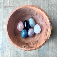 Image 7 of Crystal Eggs for Feminine Energy, Winter Solstice, Crystal Egg Set, (6) Crystal Eggs