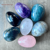 Image 5 of Crystal Eggs for Feminine Energy, Winter Solstice, Crystal Egg Set, (6) Crystal Eggs