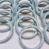 Image 6 of Pastel Green White Lavender Jade Bangle