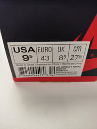 Image 5 of Jordan 1 black toe og taille 43