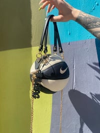 Image 6 of SMALL WHITE & BLACK BALLBAG