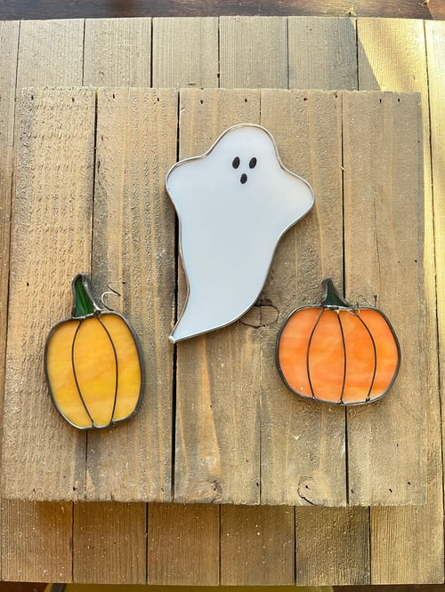 Image of Mini Pumpkins- stained glass