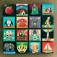 Image 3 of Box set (dredg album collection of mini paintings) 