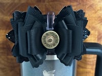 Image 2 of Black Western Tumbler Straw Topper Bow copy