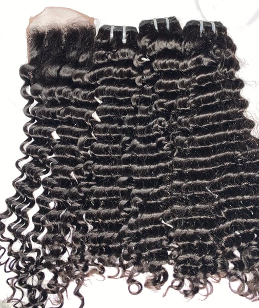 Image of SPRING CURL 3 BUNDLES + CLOSURE DOUBLE DRAWN
