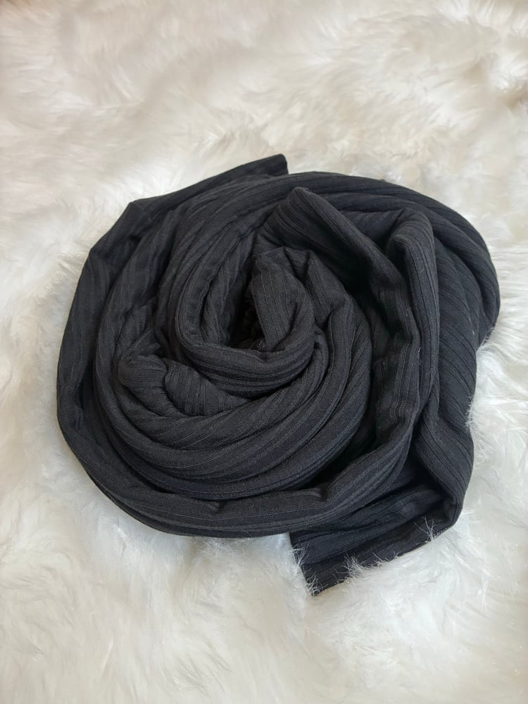 Image of Black Ribbed