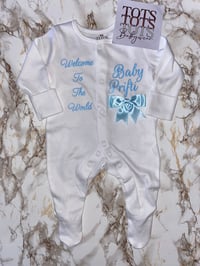 Image 10 of Welcome To The World Sleepsuit
