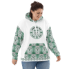 RAFFIA GREEN N' WHITE - METRO COUTURE UNISEX HOODIE COLLECTION 