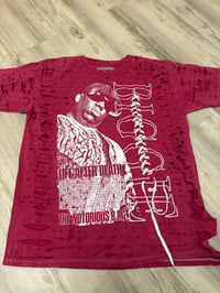Large biggie red lace destroyed 