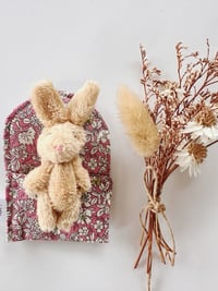 Image 2 of Tiny Plush bunny - Liberty pink