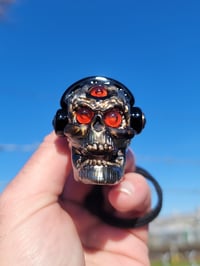 Image 6 of 3 Eye Terminator SkullRocker Pendant