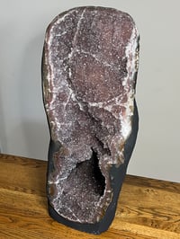 Image 4 of Rainbow Amethyst Geode Crystal Cave #2558