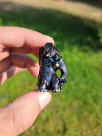 Image 3 of Matalic Blue Baby Elephant Pendant