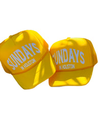 YELLOW TRUCKER HAT 