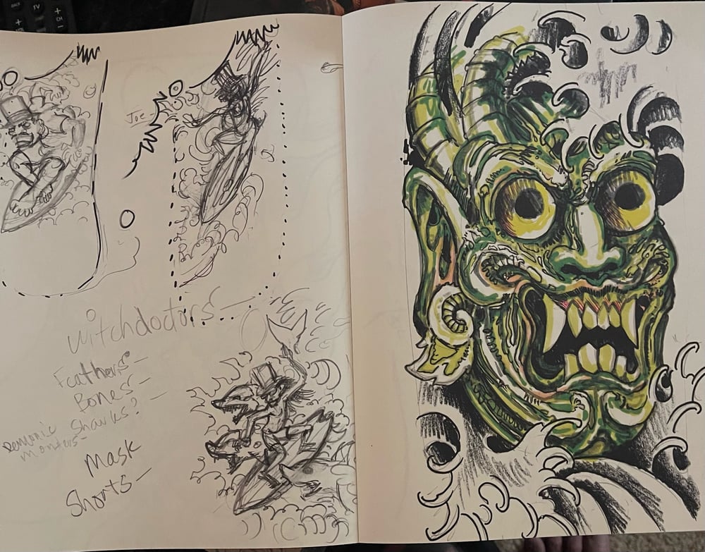 Tattoo schemes and 93 sketchbook reproduction combo signed copy both