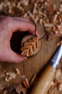 Image 8 of Oak Leaf- Pendant Necklace 